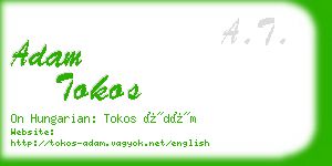 adam tokos business card